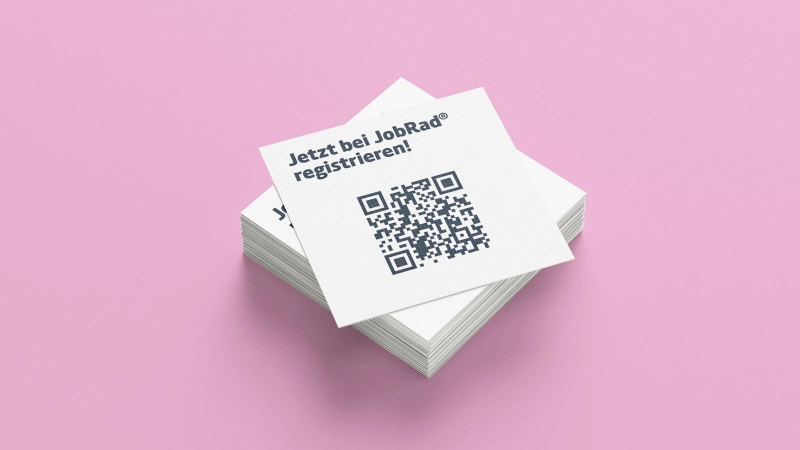 Jetzt bei JobRad registrieren - QR Code