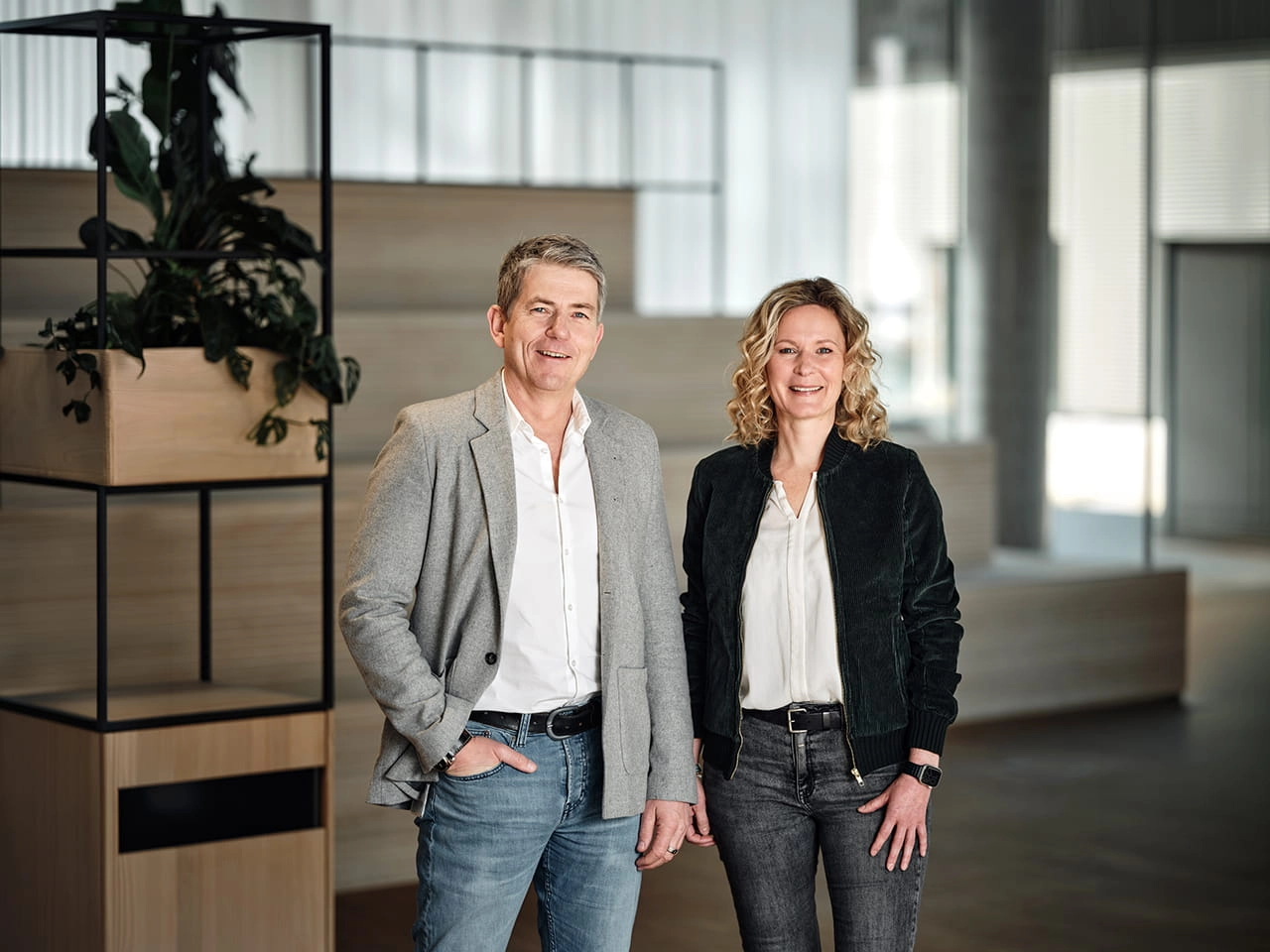 Die JobRad-Geschäftsführung: Florian Baur und Tina Kiehl